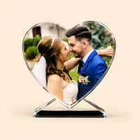 Personalized Heart Crystal Frame