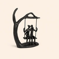 Romantic Couple Iron Sculpture