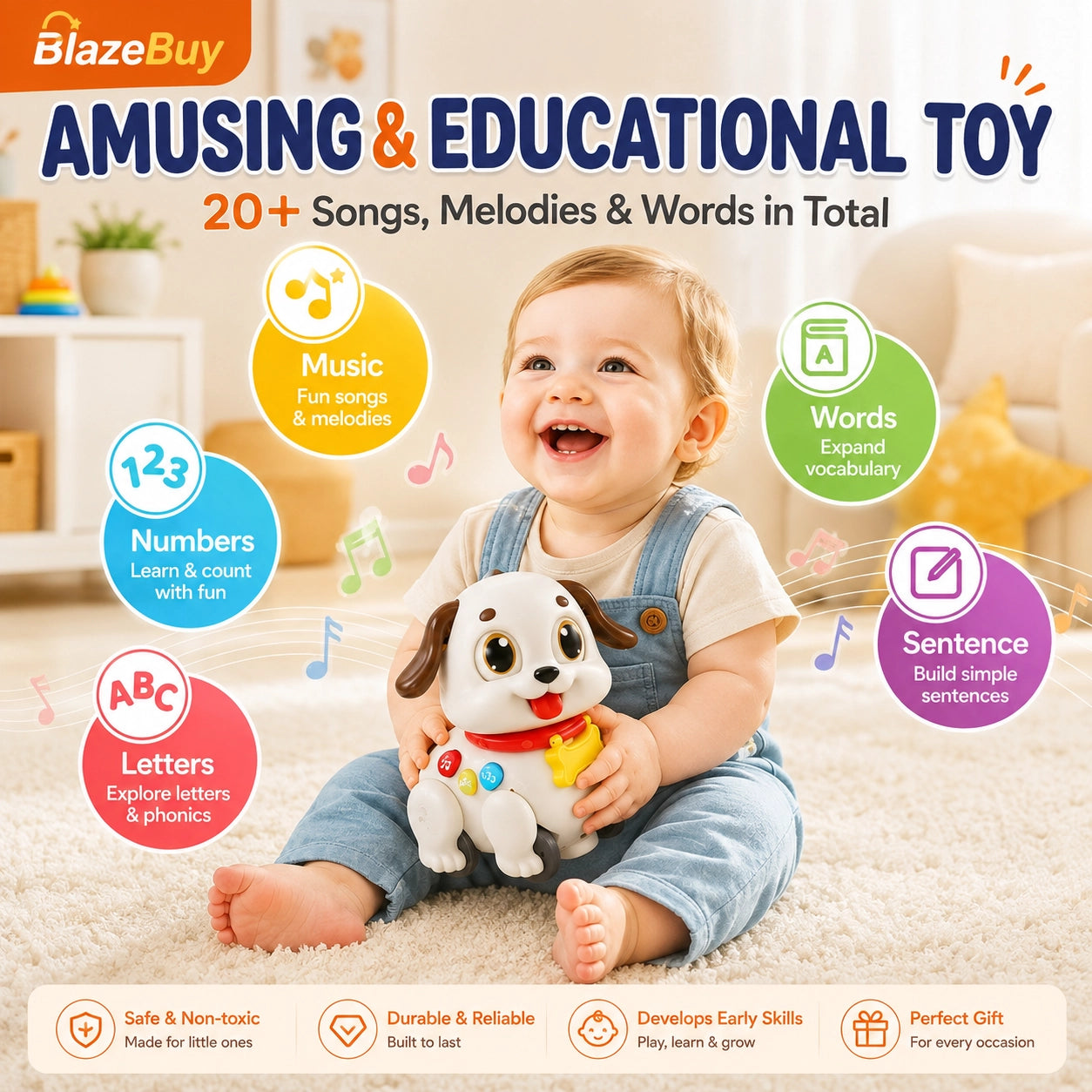 Musical Puppy Learning Toy