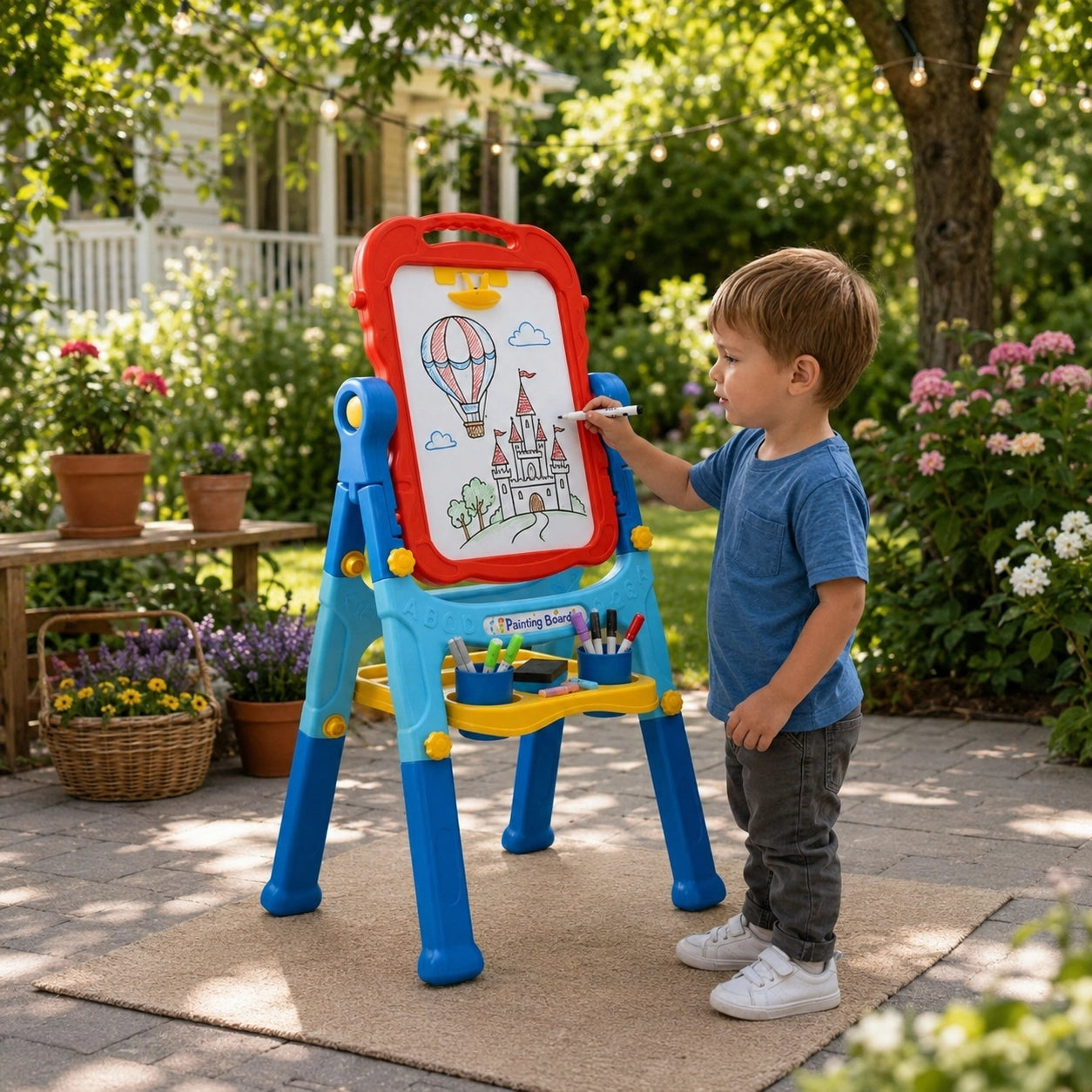 Double-Sided Magnetic Art Easel