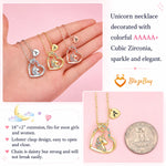 Unicorn Heart Pendant Necklace