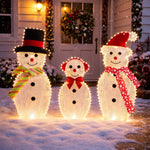 Lighted Outdoor Family Decor