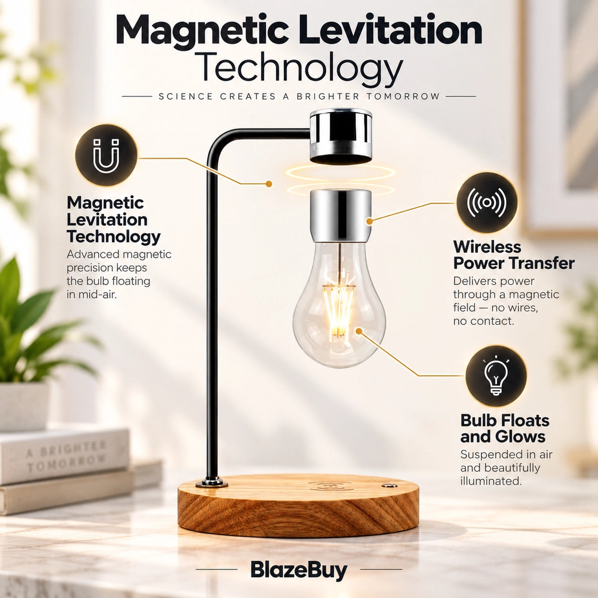 Levitating Light Bulb Lamp