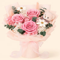 Forever Rose Bear Bouquet