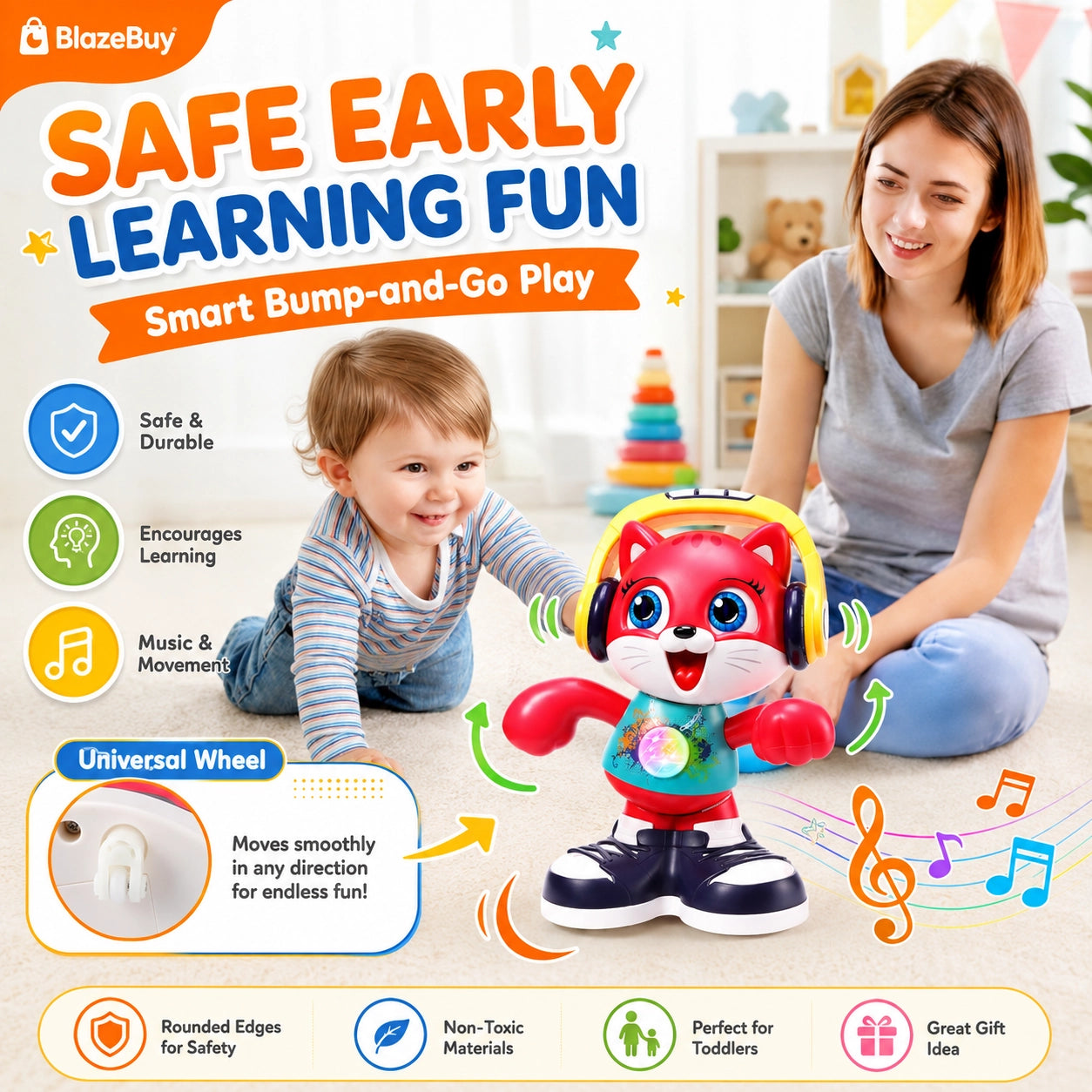Dancing Cat Learning Toy