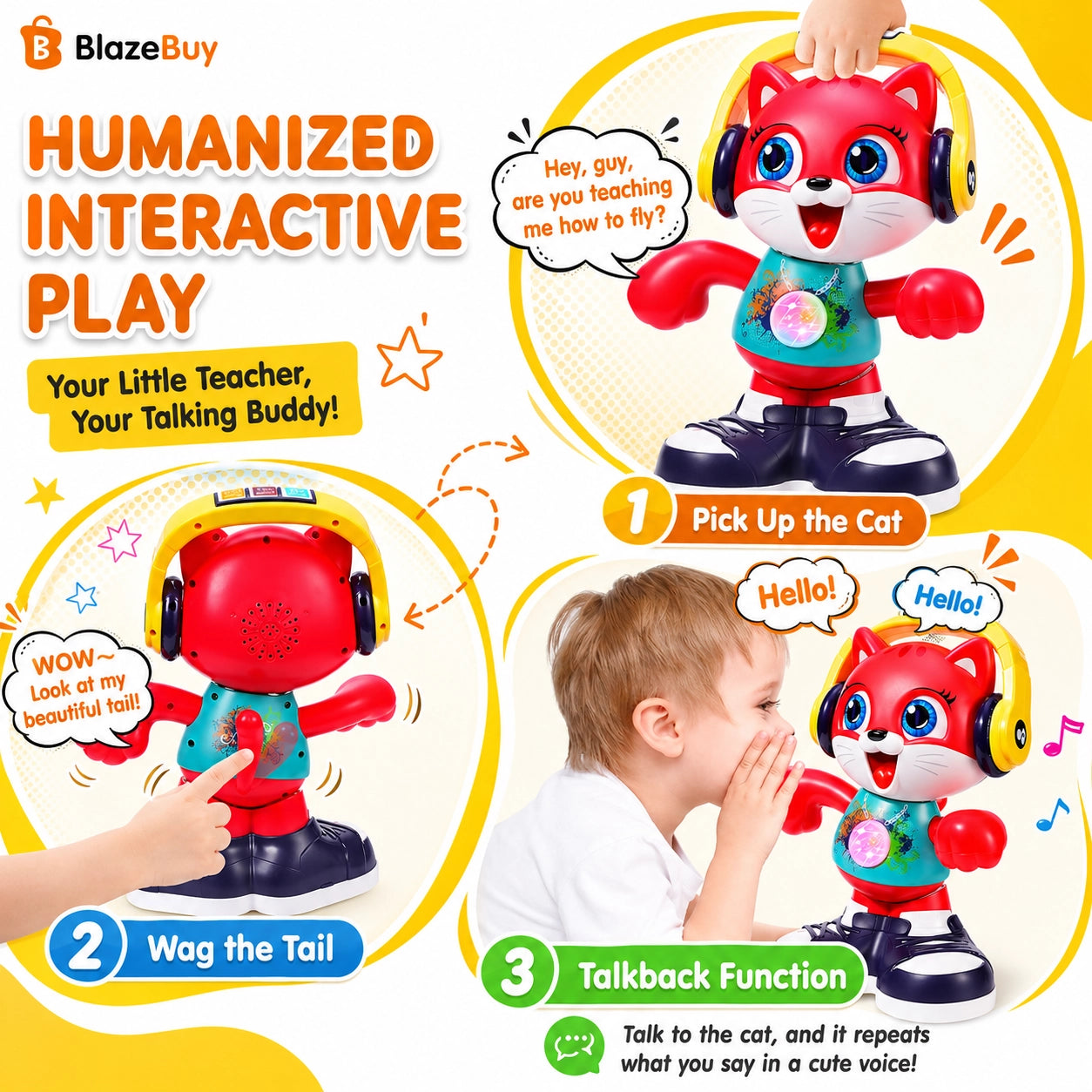 Dancing Cat Learning Toy