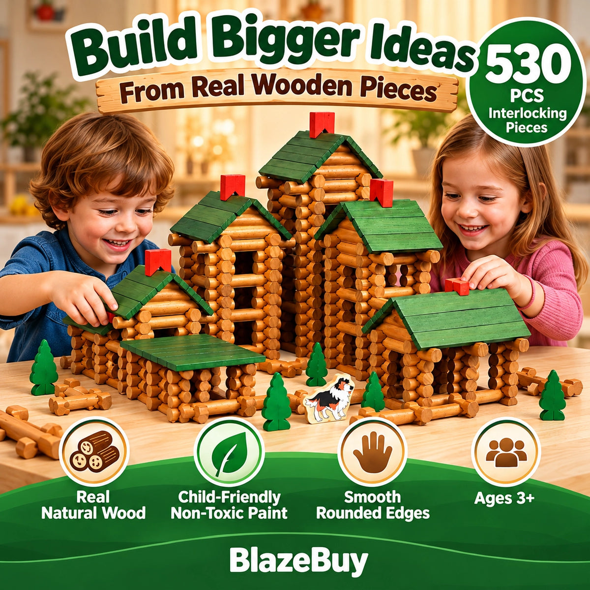Woodland Builder Log Set