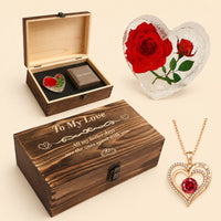 Handcrafted Rose Memory Keepsake