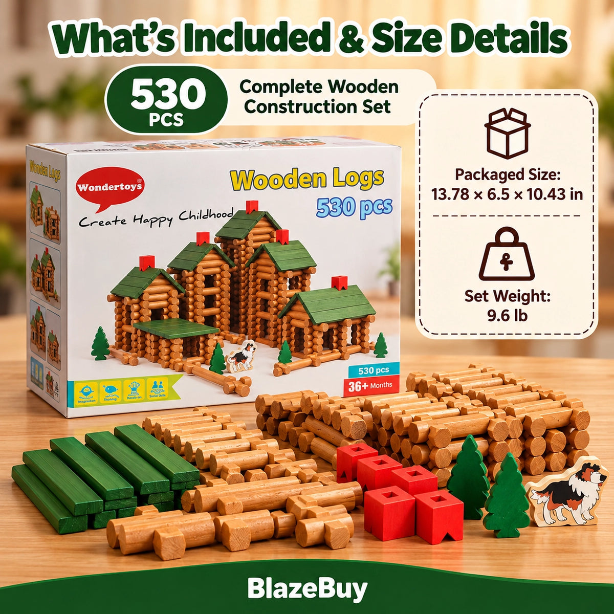 Woodland Builder Log Set