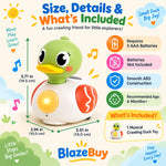 Musical Crawling Duck Toy