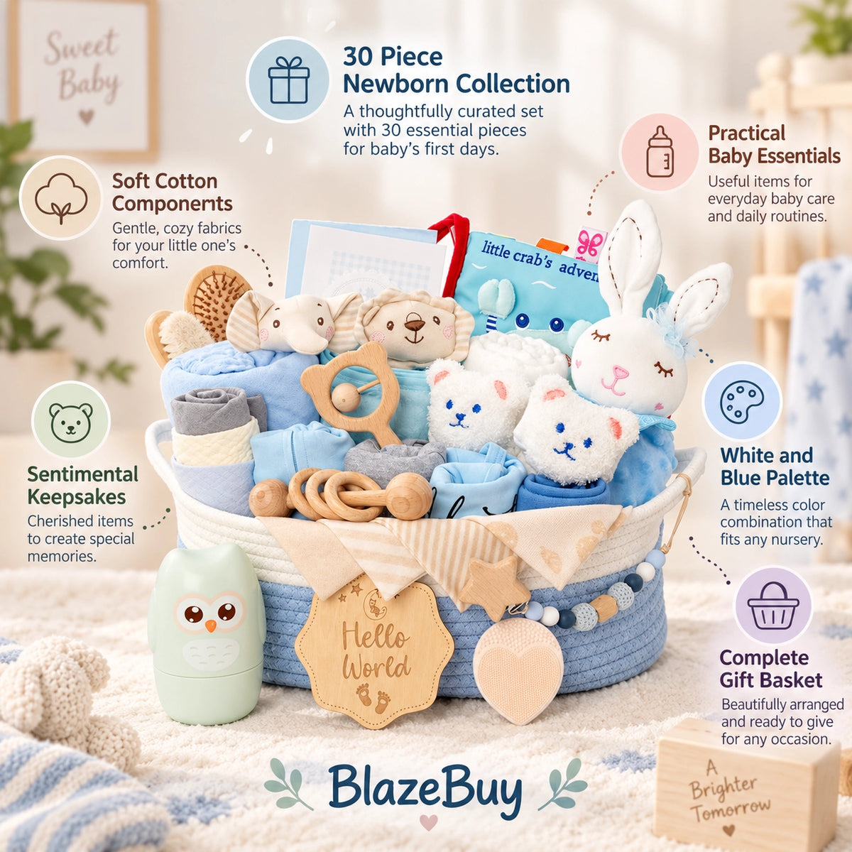 Luxury Baby Gift Basket