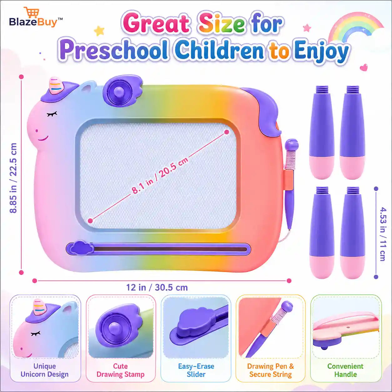 Unicorn Magnetic Drawing Board
