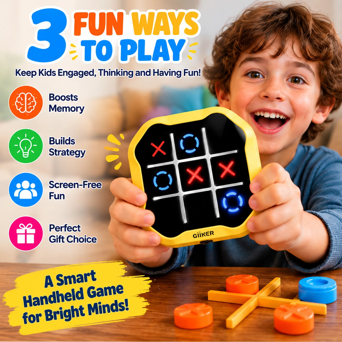 Interactive Tic Tac Toe Puzzle Game