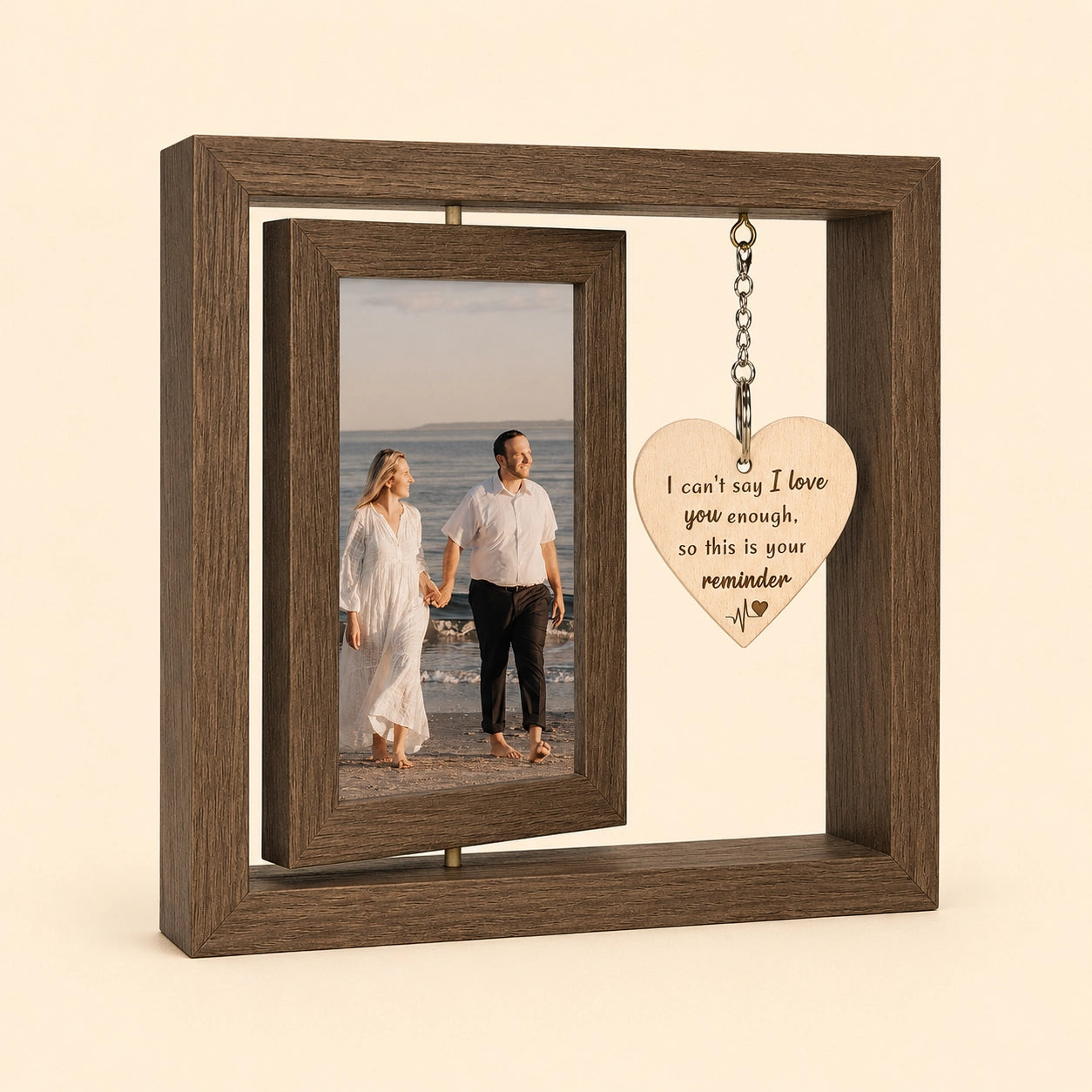 Rotating Rustic Photo Frame