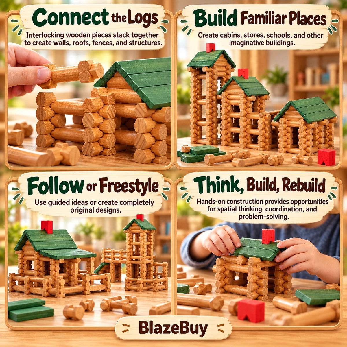 Woodland Builder Log Set