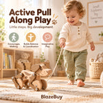 Wooden Puppy Pull Toy