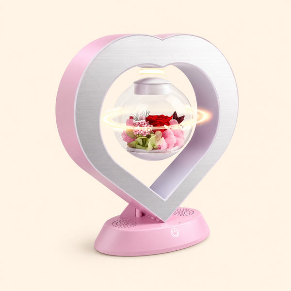 Levitating Preserved Rose Lamp