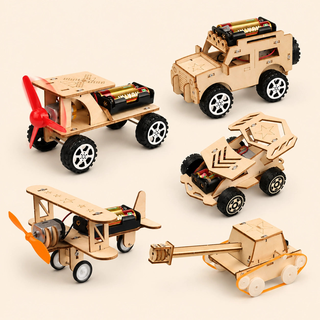 STEM Wooden Car Builder Kit
