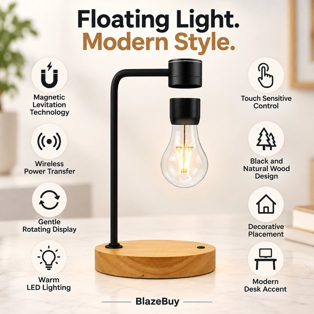Levitating Light Bulb Lamp