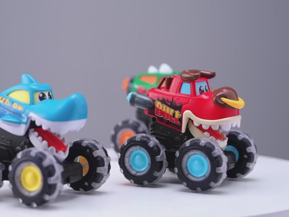 Glow Monster Truck Trio