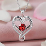 Infinity Heart Birthstone Necklace