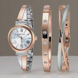 Crystal Bangle Watch Set