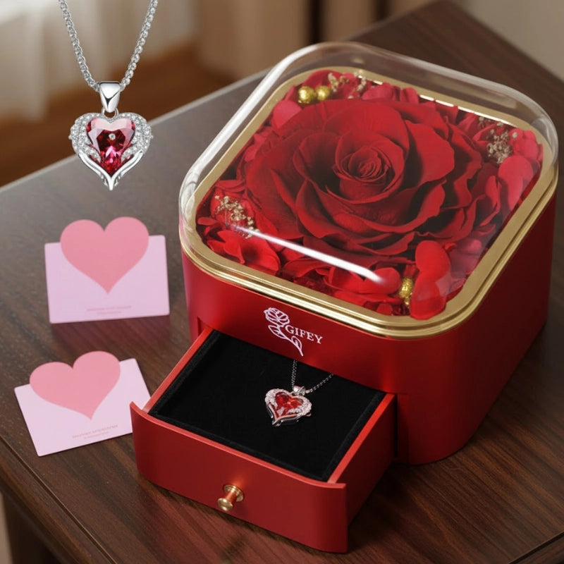 Forever Rose Necklace Box