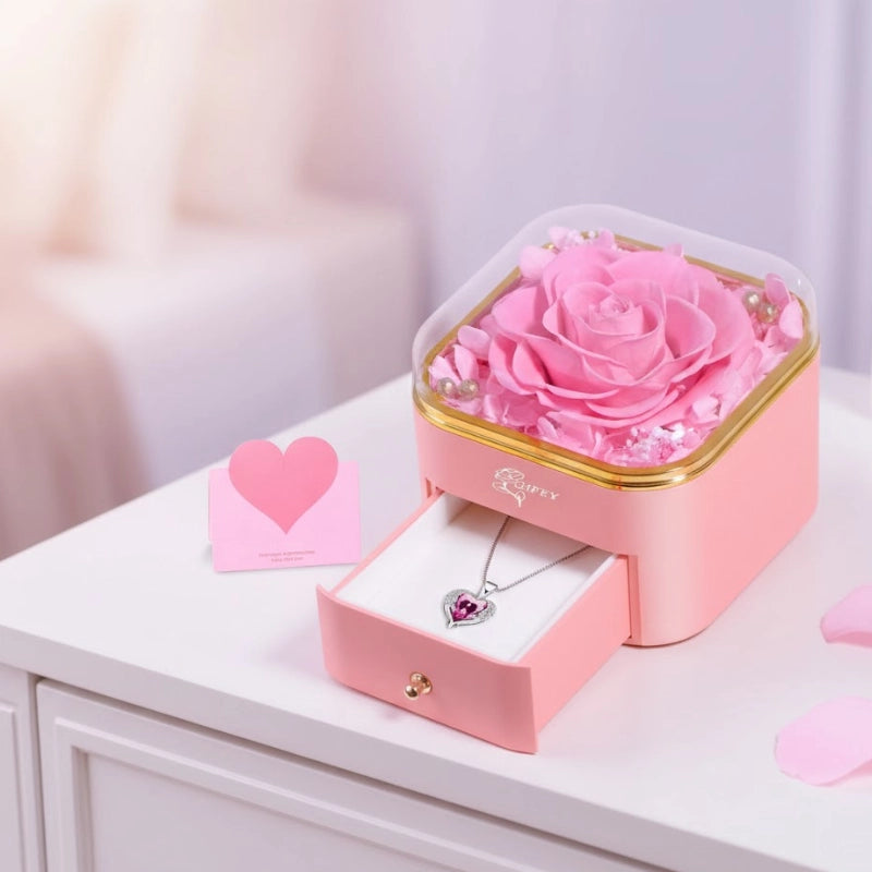 Forever Rose Necklace Box