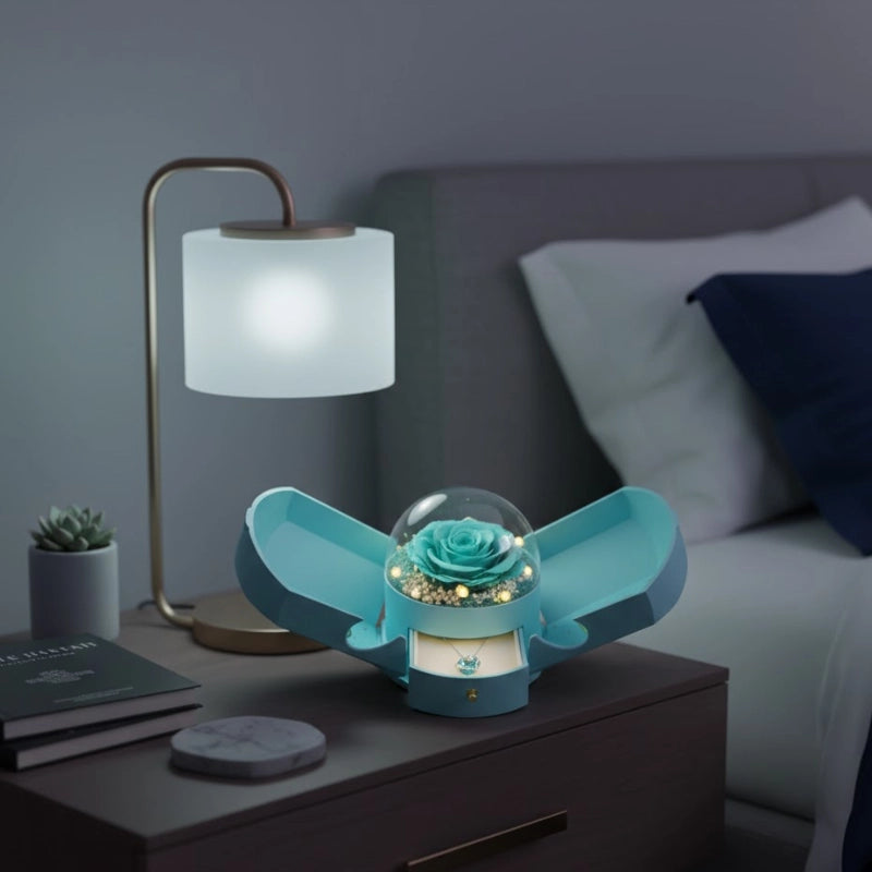 Preserved Rose Necklace Box