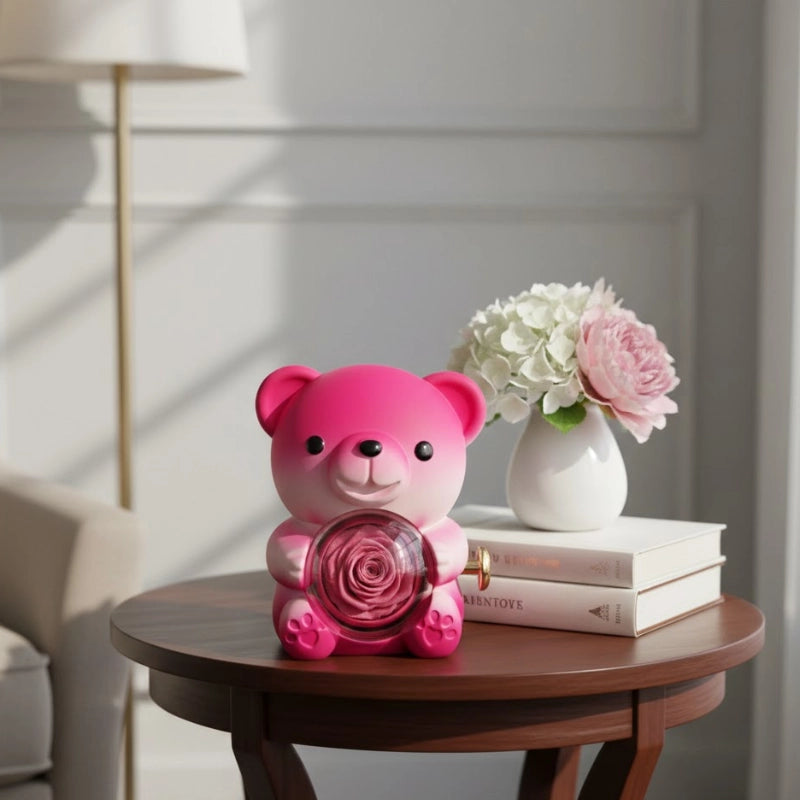 Preserved Rose Teddy Bear