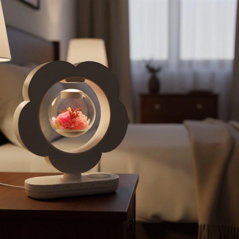Levitating Preserved Rose Lamp