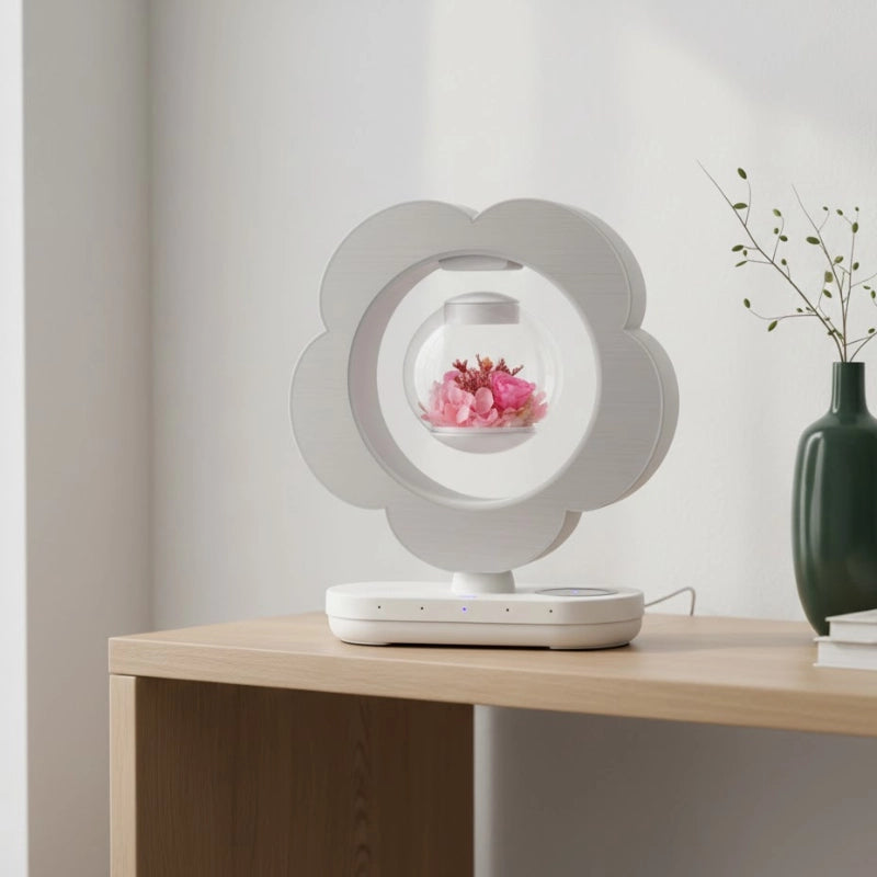 Levitating Preserved Rose Lamp