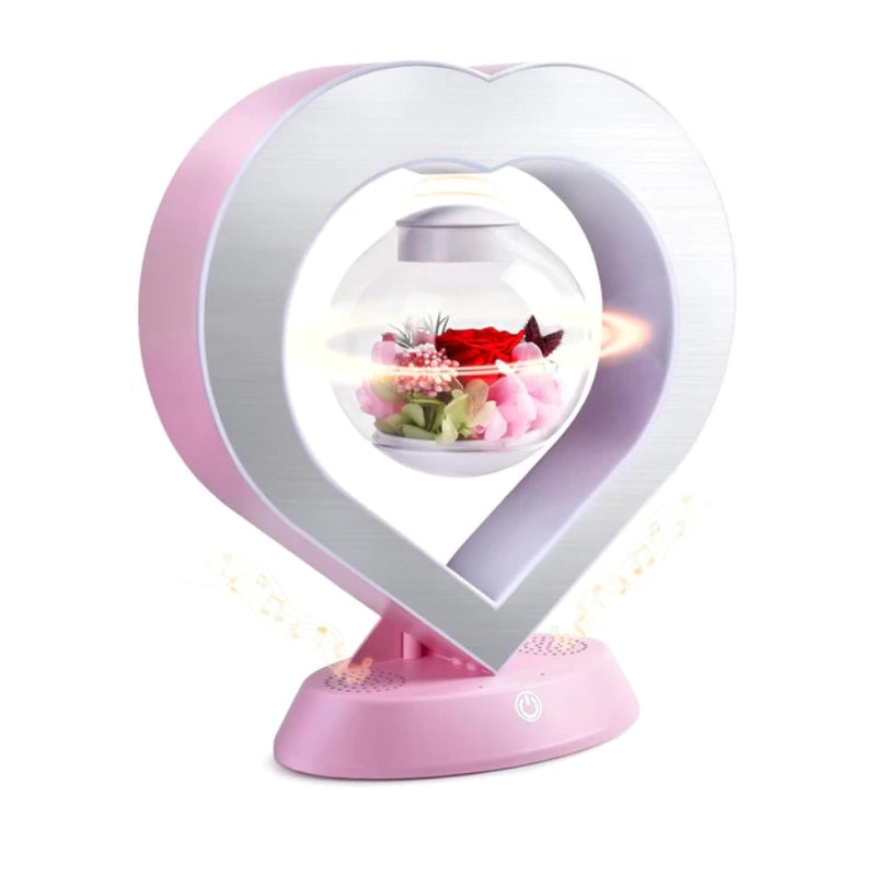 Levitating Preserved Rose Lamp