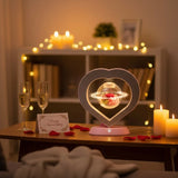 Levitating Preserved Rose Lamp