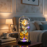Galaxy Glass Rose Lamp