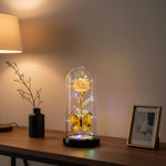 Galaxy Glass Rose Lamp