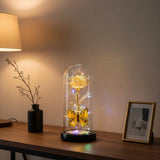 Galaxy Glass Rose Lamp