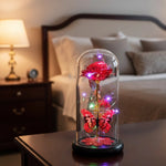 Galaxy Glass Rose Lamp