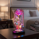 Galaxy Glass Rose Lamp
