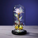 Galaxy Glass Rose Lamp