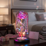 Galaxy Glass Rose Lamp