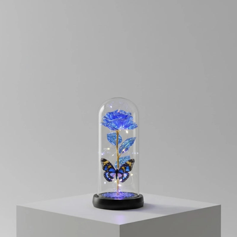 Galaxy Glass Rose Lamp