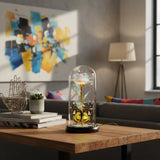 Galaxy Glass Rose Lamp