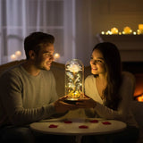 Galaxy Glass Rose Lamp