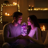 Galaxy Glass Rose Lamp