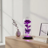 Galaxy Glass Rose Lamp