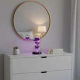 Galaxy Glass Rose Lamp