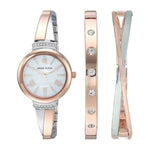 Crystal Bangle Watch Set