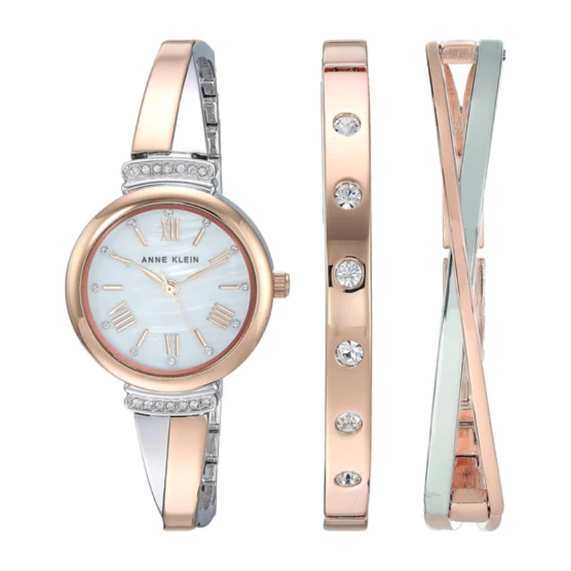 Crystal Bangle Watch Set