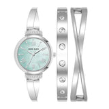 Crystal Bangle Watch Set
